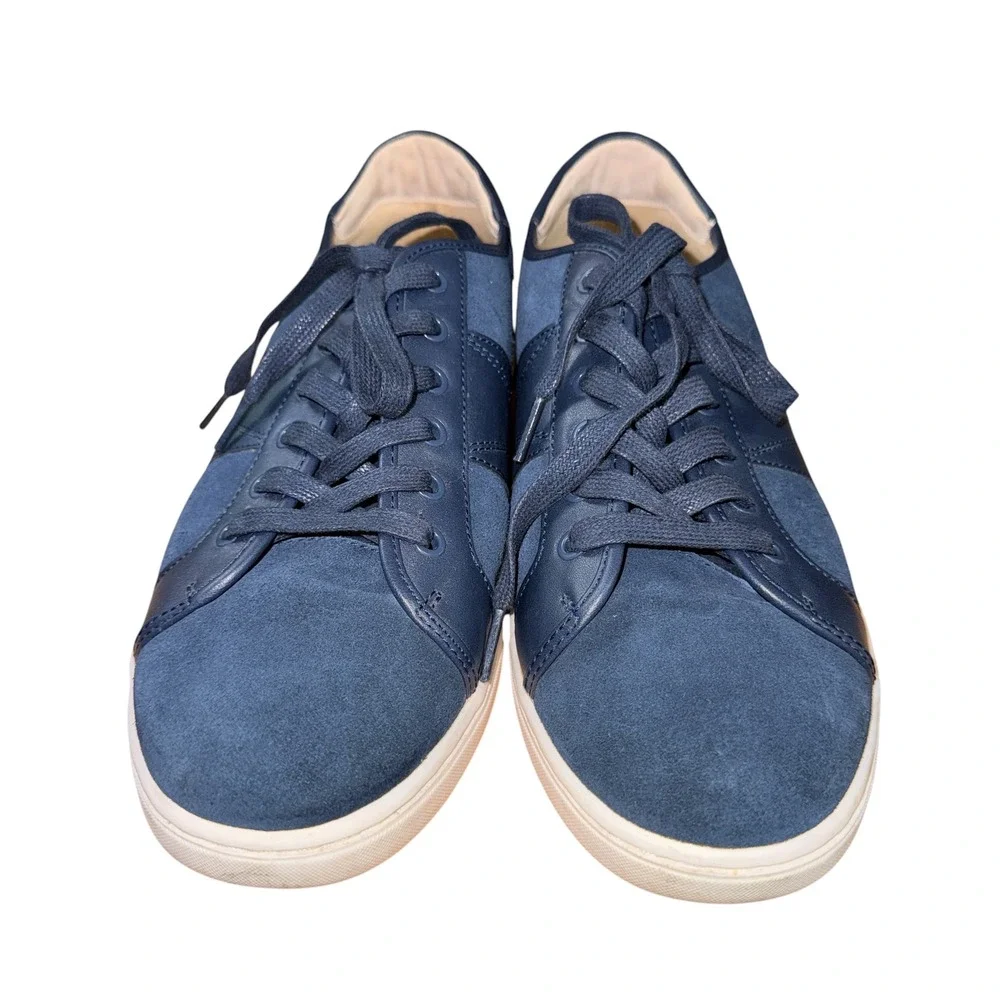 Vionic Jerome Suede Sneakers Mens 11 Pre-Owned Low‎ Top Navy Blue Shoes Orthotic